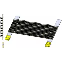 Hedgehog web with rods HL 750 – web for Grimme HL 750 machine | OEM Grimme 200.07795, 200.07826 | made by KiJ
