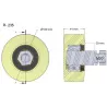 Roller no. 235 – plastic roller Ø100 mm for Wuhlmaus machines | OEM Wuhlmaus 000.03.030.00 | made by KiJ