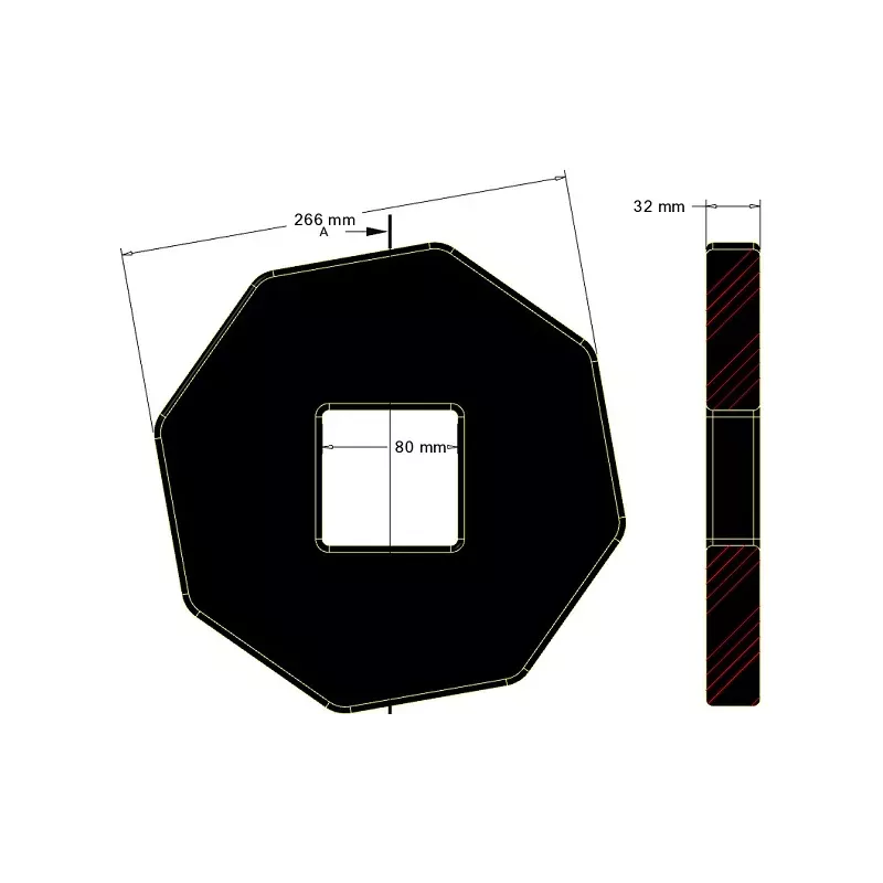 Cleaning disc 266-32-80 – disc made by KiJ | OEM 206008200 | made by KiJ