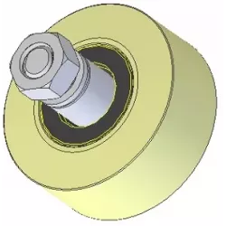 Roller no. 235 – plastic roller Ø100 mm for Wuhlmaus machines | OEM Wuhlmaus 000.03.030.00 | made by KiJ