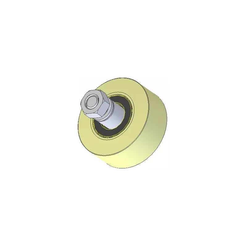 Roller no. 235 – plastic roller Ø100 mm for Wuhlmaus machines | OEM Wuhlmaus 000.03.030.00 | made by KiJ