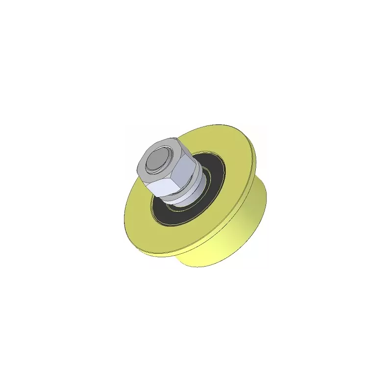Roller no. 236 – plastic roller Ø66 mm for Wuhlmaus machines | made by KiJ