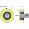 Roller no. 236 – plastic roller Ø66 mm for Wuhlmaus machines | made by KiJ