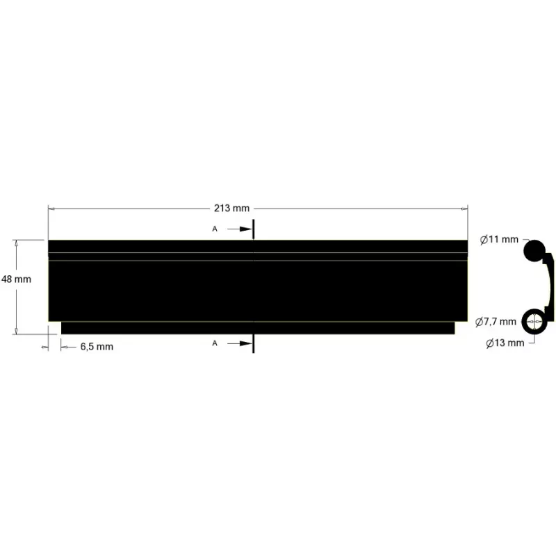 Basket connecting rubber – short – rubber element made by KiJ | made by KiJ