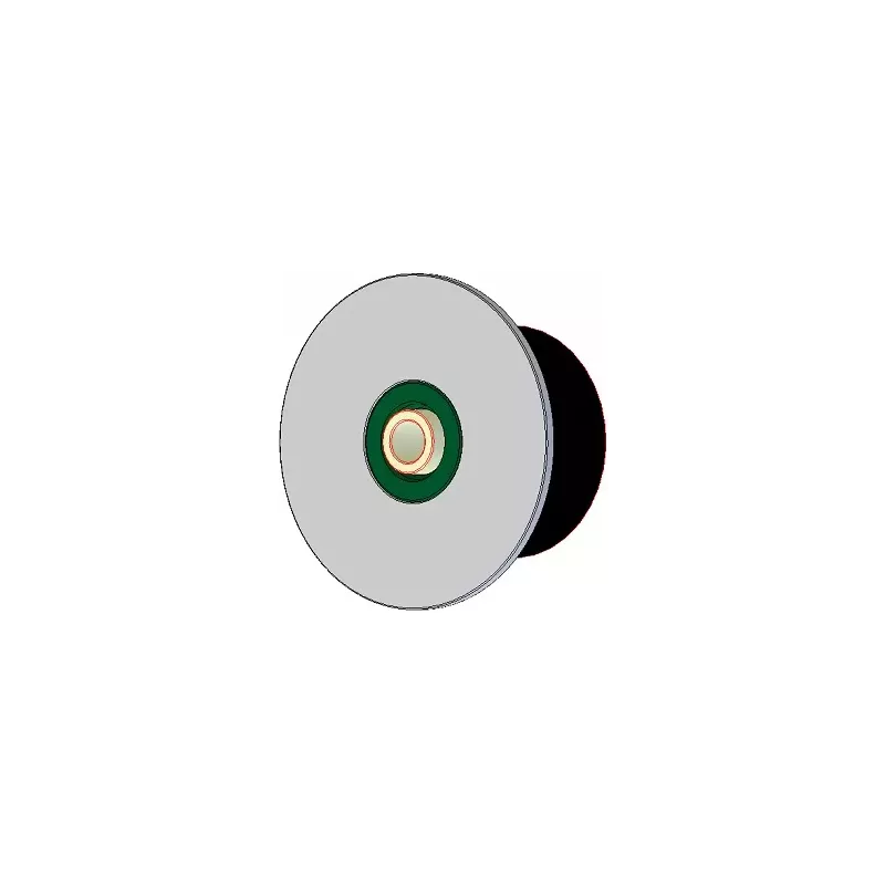 Roller no. 297a – steel and rubber support roller for Dewulf machines | made by KiJ
