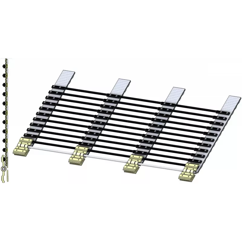 Stone separator web on 4 belts Reekie – web for Reekie stone separator | made by KiJ