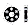 Flexible disc Claas 170 – flexible coupling for Claas machines | OEM Claas 796144, 62454505, 80382276 | made by KiJ