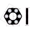 Flexible disc Claas 143 – flexible coupling for Claas machines | OEM Claas 0623.4106, 06234106, 11106031112 | made by KiJ