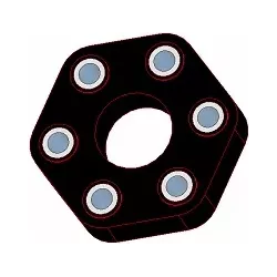 Flexible disc Claas 102 – flexible coupling disc for Claas machines | OEM Claas 062441100 | made by KiJ