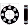 Flexible disc 240 – flexible coupling disc made by KiJ | made by KiJ