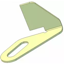 Metal scraper, left – scraper for Grimme machines | OEM Grimme 015.11860 | made by KiJ