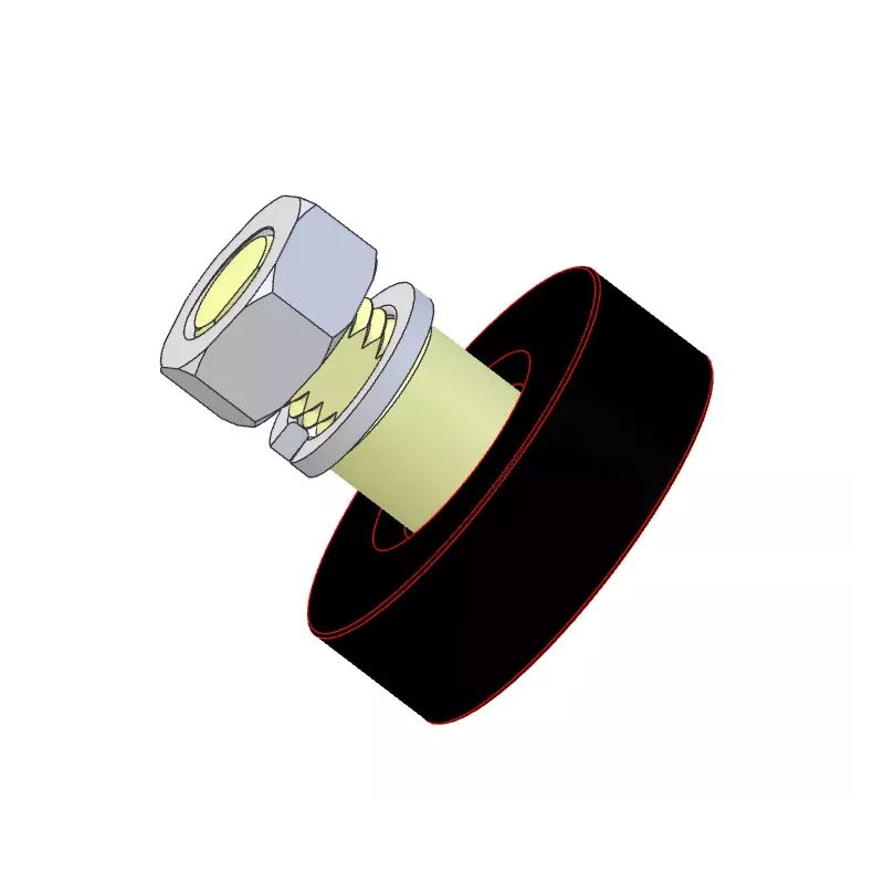 Roller no. 347 – rubber support roller | made by KiJ