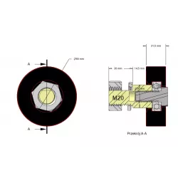 Roller no. 347 – rubber support roller | made by KiJ