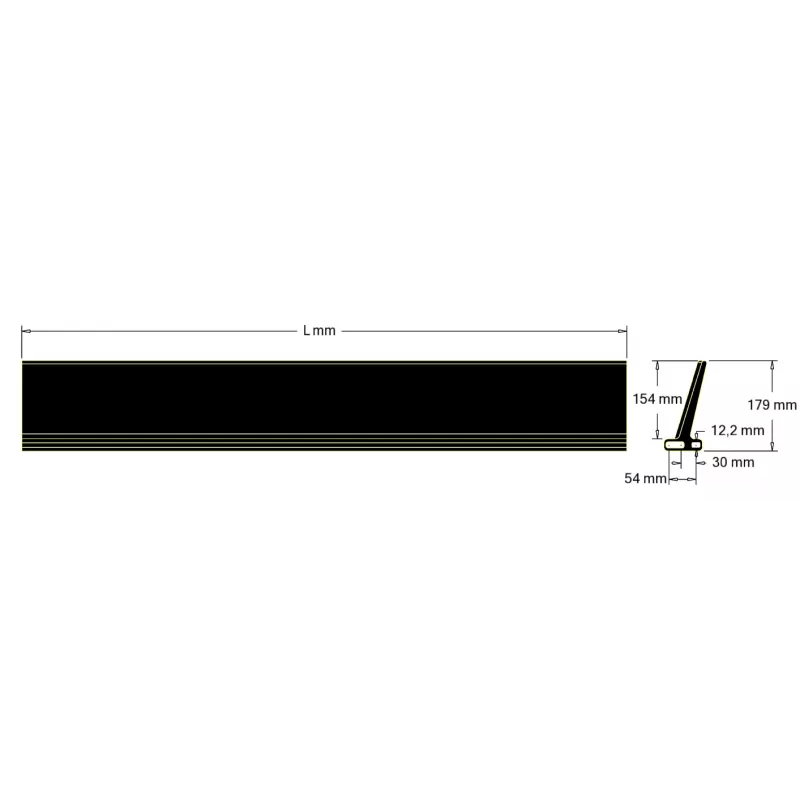 Paddle L-845 pitch 30–54 mm – paddle made by KiJ | made by KiJ