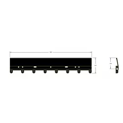 Haulm web paddle L-680 – paddle for ROPA Keiler machine | OEM ROPA 501027 | made by KiJ