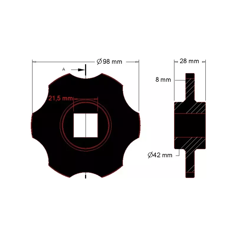 Toothed sorter disc – disc for Grimme machines | OEM Grimme 088.00251 | made by KiJ