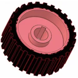 Roller no. 2 – cast iron and rubber drive roller Ø192 mm for Grimme machines | OEM Grimme 076.00637 | made by KiJ