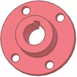 Roller no. 196a – cast iron roller hub Ø70 mm for Wuhlmaus machines | made by KiJ