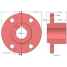 Roller no. 196a – cast iron roller hub Ø70 mm for Wuhlmaus machines | made by KiJ
