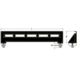 Paddle with 2 fixing points 450 – paddle made by KiJ | made by KiJ