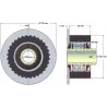 Roller no. 136 – steel and rubber return roller Ø132 mm for Grimme machines | OEM Grimme 200.33879 | made by KiJ