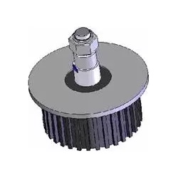 Roller no. 6 – steel and rubber return roller Ø132 mm for Grimme machines | OEM Grimme 200.17570, 200.08260, 076.00974 | made by KiJ