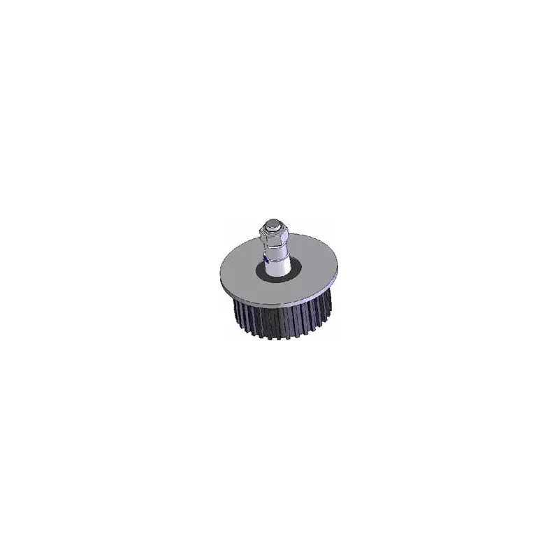 Roller no. 6 – steel and rubber return roller Ø132 mm for Grimme machines | OEM Grimme 200.17570, 200.08260, 076.00974 | made by KiJ