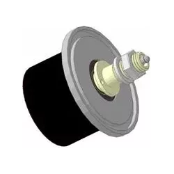 Roller no. 8a – steel and rubber support roller Ø100 mm for Grimme machines | OEM Grimme 088.00324, 200.46340, 200.11197 | made by KiJ