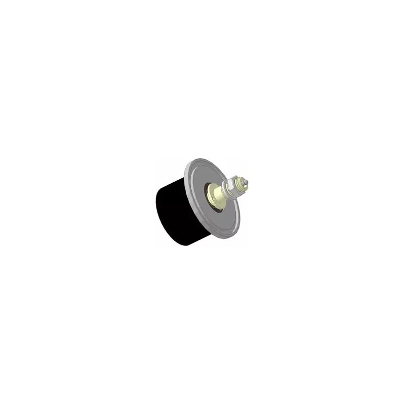 Roller no. 8a – steel and rubber support roller Ø100 mm for Grimme machines | OEM Grimme 088.00324, 200.46340, 200.11197 | made by KiJ