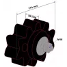 Roller no. 21 – rubber agitator roller Ø170 mm for Grimme machines | OEM Grimme 200.27999, 088.00289 | made by KiJ