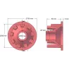 Roller no. 42 – cast iron drive roller Ø82 mm for Grimme machines | OEM Grimme 006.00065 | made by KiJ