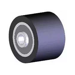 Roller no. 105 – steel and rubber support roller Ø75 mm for Grimme machines | OEM Grimme 200.27579, 200.27580, 200.27578 | made by KiJ