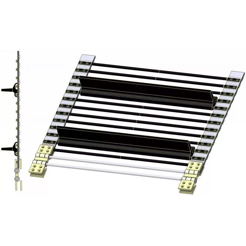 Picking table web with paddles DR 1500, bare rods – web for Grimme DR 1500 potato harvester | made by KiJ