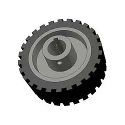 Roller no. 44 – cast iron and rubber drive roller Ø165 mm for Grimme machines | OEM Grimme 076.00823 | made by KiJ