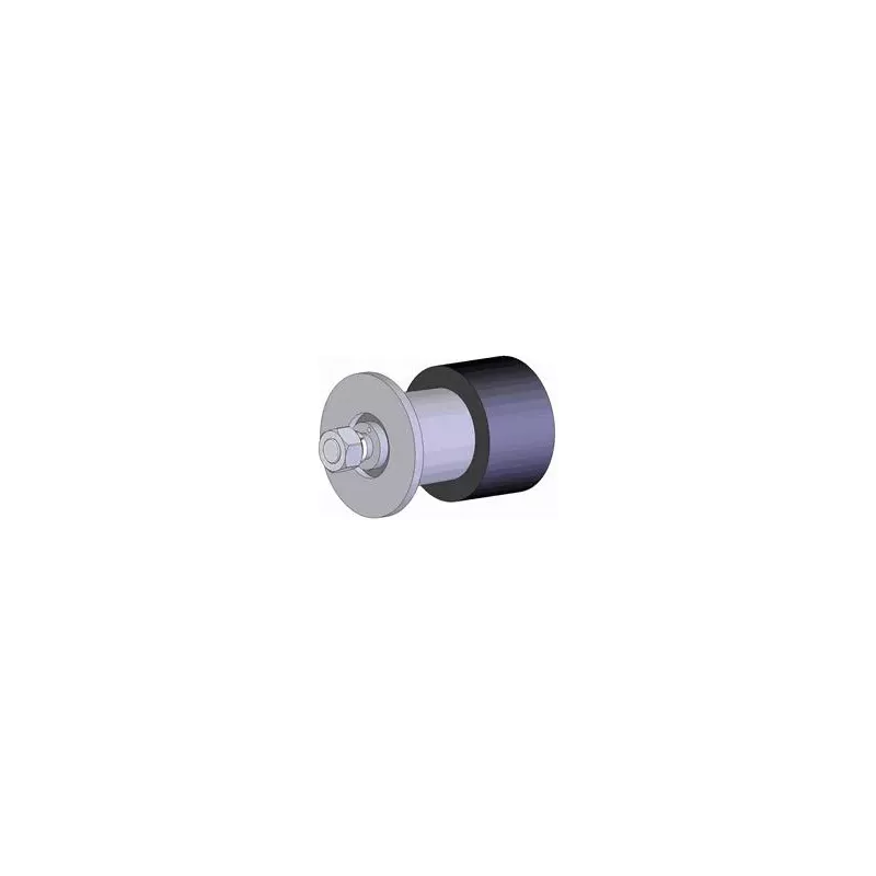 Roller no. 101 – steel and rubber return roller Ø128 mm for Grimme machines | OEM Grimme 200.09305 | made by KiJ