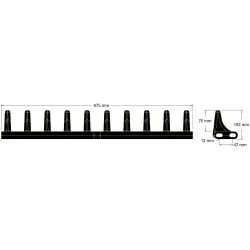 Rubber paddle 10 teeth – paddle for Grimme machines | OEM Grimme 088.00931 | made by KiJ