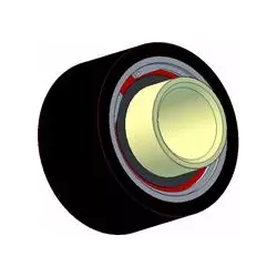 Roller no. 207 – steel and rubber return roller Ø154 mm for Grimme Maxtron machines | OEM Grimme 200.85956 | made by KiJ