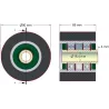 Roller no. 30 – steel and rubber roller Ø90 mm for ROPA machines | OEM ROPA 252020, 1131021828, 1131029638 | made by KiJ