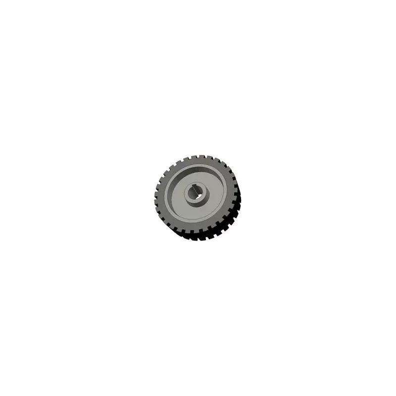Roller no. 43 – cast iron and rubber drive roller Ø198 mm for Grimme machines | OEM Grimme 076.00704 | made by KiJ