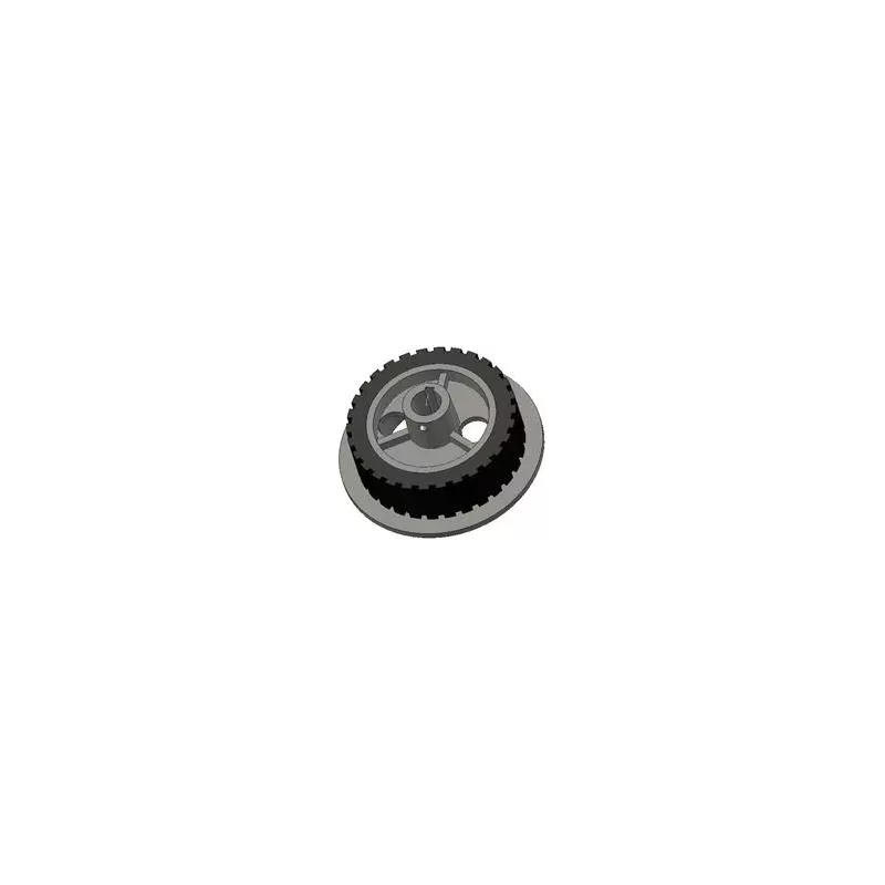 Roller no. 45 – cast iron and rubber drive roller for Grimme machines | OEM Grimme 076.01618, 076.05115 | made by KiJ