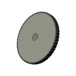 Roller no. 47 – cast iron and rubber haulm feed-in roller Ø420 mm for Grimme machines | OEM Grimme 200.29539, 200.15835, 200.97271 | made by KiJ