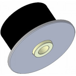 Roller no. 276 – steel and rubber support roller Ø75 mm for Grimme machines | OEM Grimme 602.00288 | made by KiJ