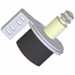 Roller no. 279 – steel and rubber return roller Ø100 mm for Grimme machines | OEM Grimme 200.72138, 076.00759, 100.72138 | made by KiJ