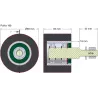 Roller no. 189 – steel and rubber support roller Ø90 mm for Holmer machines | OEM Holmer 1131002796 | made by KiJ