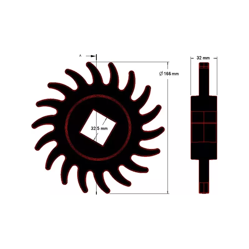 Cleaning disc 18 – disc for Grimme machines | OEM Grimme 088.00346 | made by KiJ