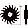 Cleaning disc 18 – disc for Grimme machines | OEM Grimme 088.00346 | made by KiJ