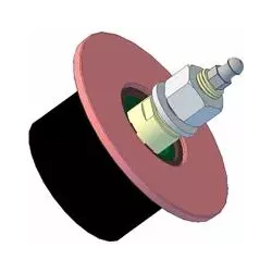 Roller no. 11 – steel and rubber support roller Ø78 mm for Grimme machines | OEM Grimme 200.10202, 200.10208, 200.29586 | made by KiJ