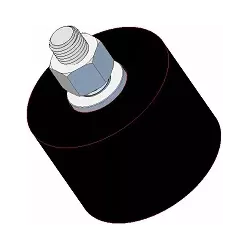 Roller no. 13 – rubber support roller Ø75 mm for Grimme machines | OEM Grimme 200.00821 | made by KiJ