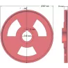 Roller no. 53 – cast iron guide roller Ø237 mm for Grimme machines | OEM Grimme 006.00514 | made by KiJ