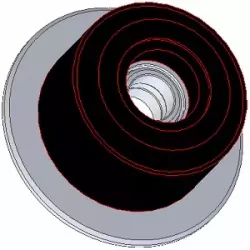 Roller no. 63 – steel and rubber support roller Ø95 mm for Grimme machines | OEM Grimme 088.00315 | made by KiJ